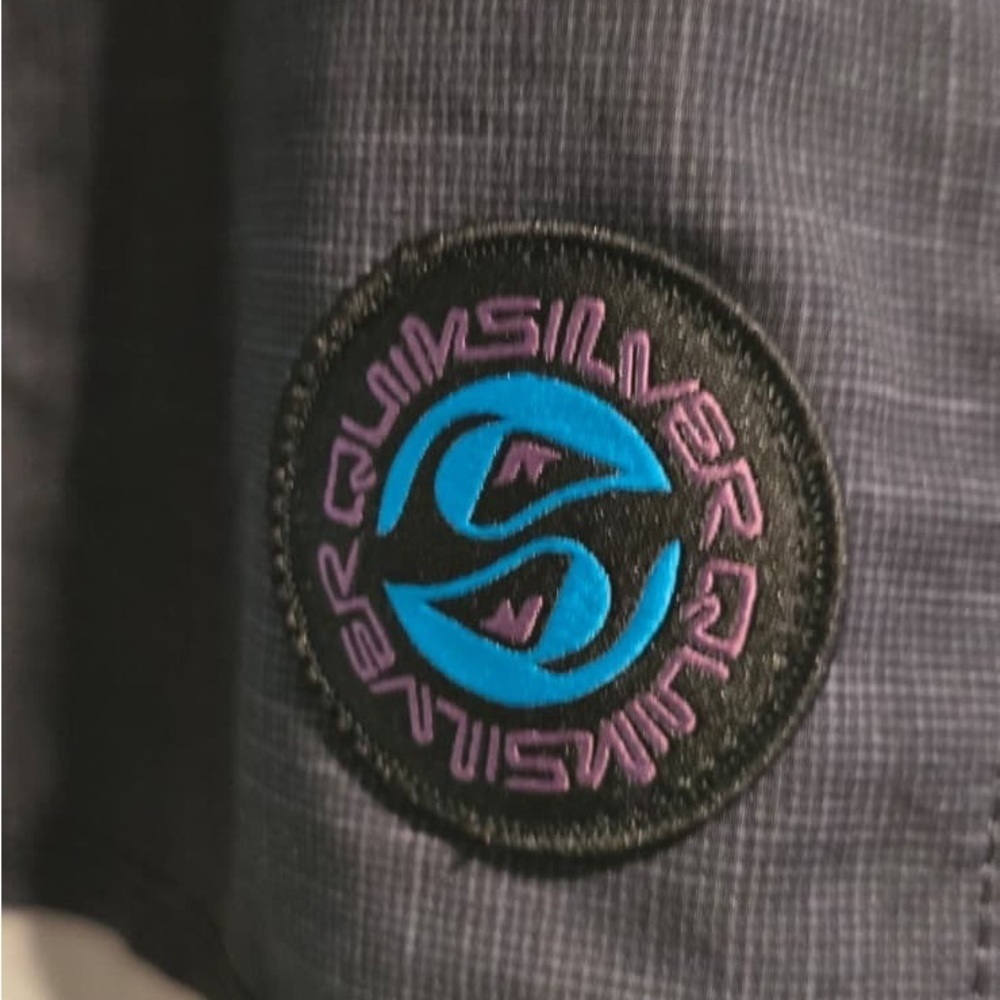 Quiksilver Men's Navy and Purple Board Shorts - Picture 9 of 16